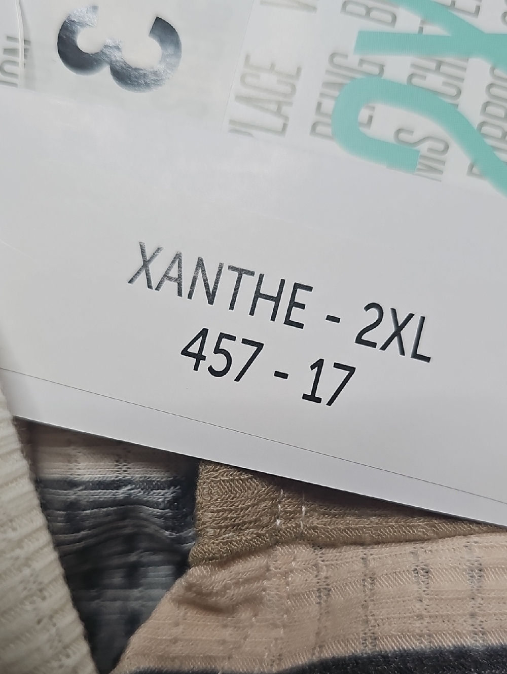 LuLaRoe Striped Xantge Romper in Navy, Cream & Tan - Picture 8 of 8